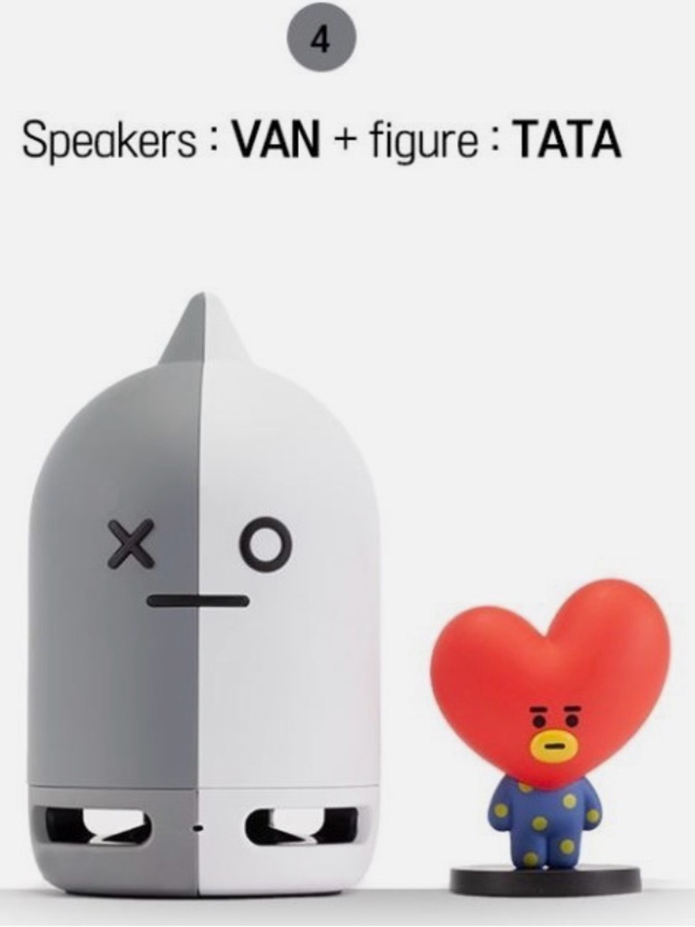 BT-21 K-POP BTS Friends - Duo Bluetooth Stereo Speaker BT21 Collectible Set